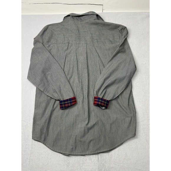 Karen Scott Striped Christmas Holiday Snowman Embroidered Top Blouse Medium‎ - Picture 5 of 8